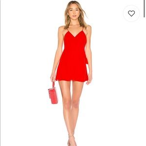 LPA wrap mini dress